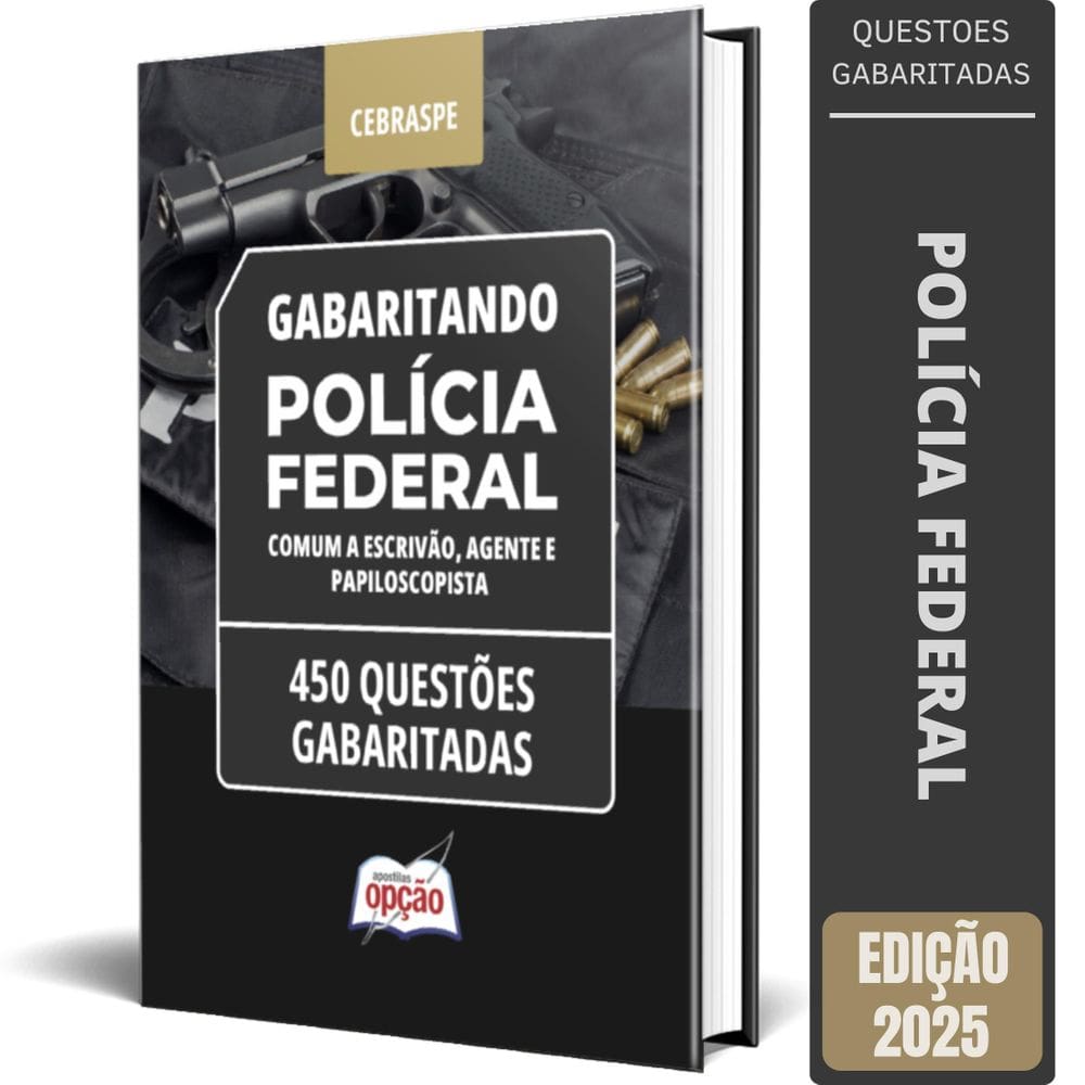 Caderno Polícia Federal Pf 2025 Comum A Escrivão, Agente E