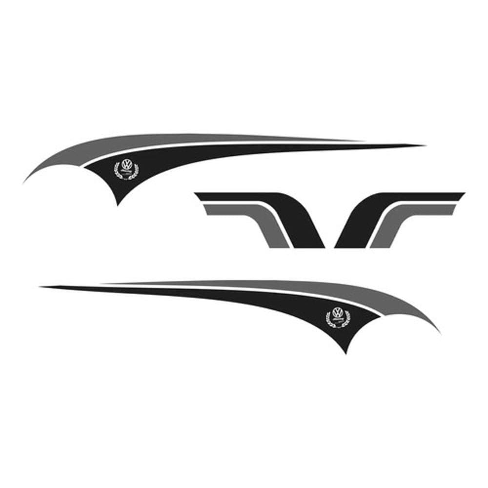 Kit Adesivos Volkswagen Golf Racing Sport  Faixa Lateral