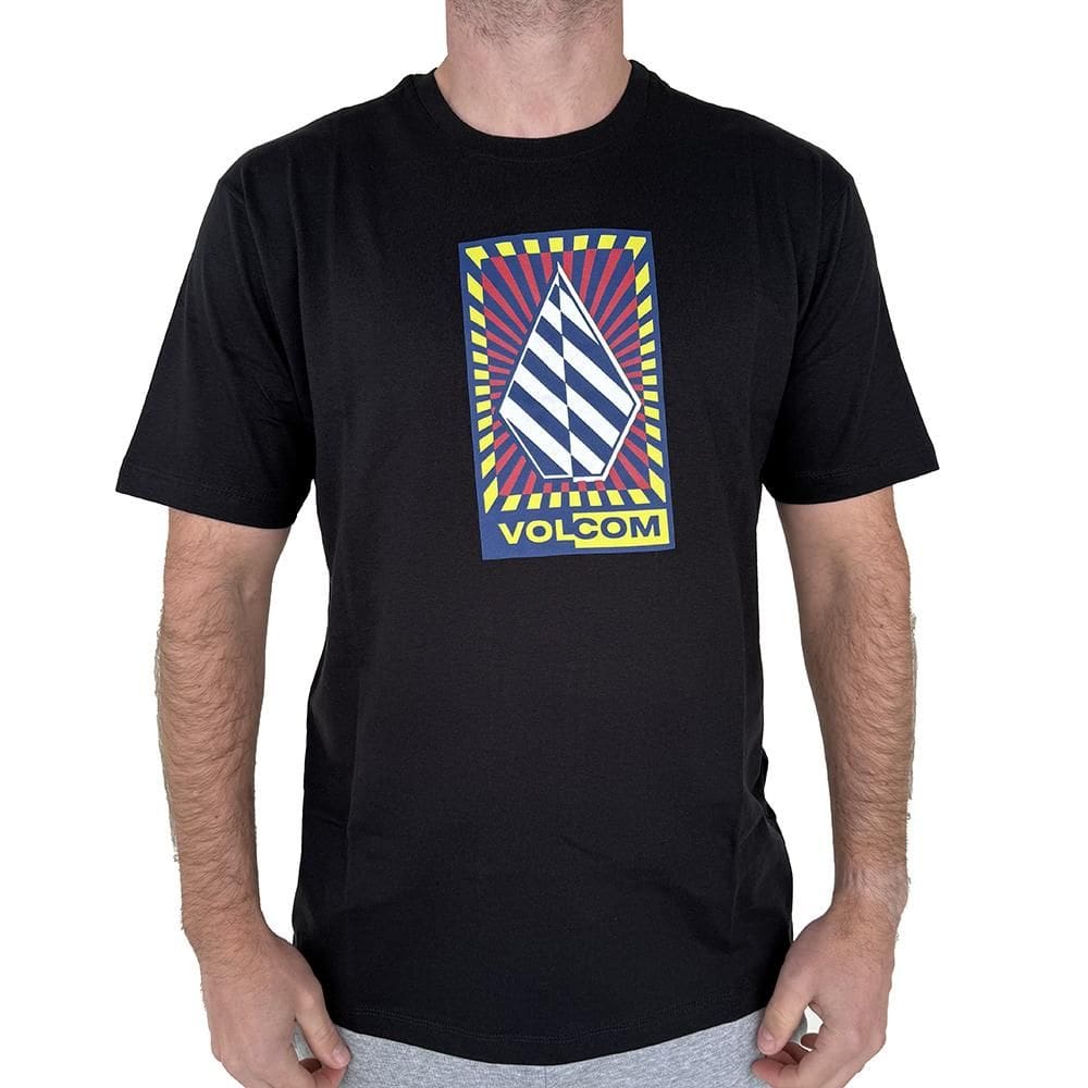 Camiseta Volcom Warble WT25 Masculina Preto