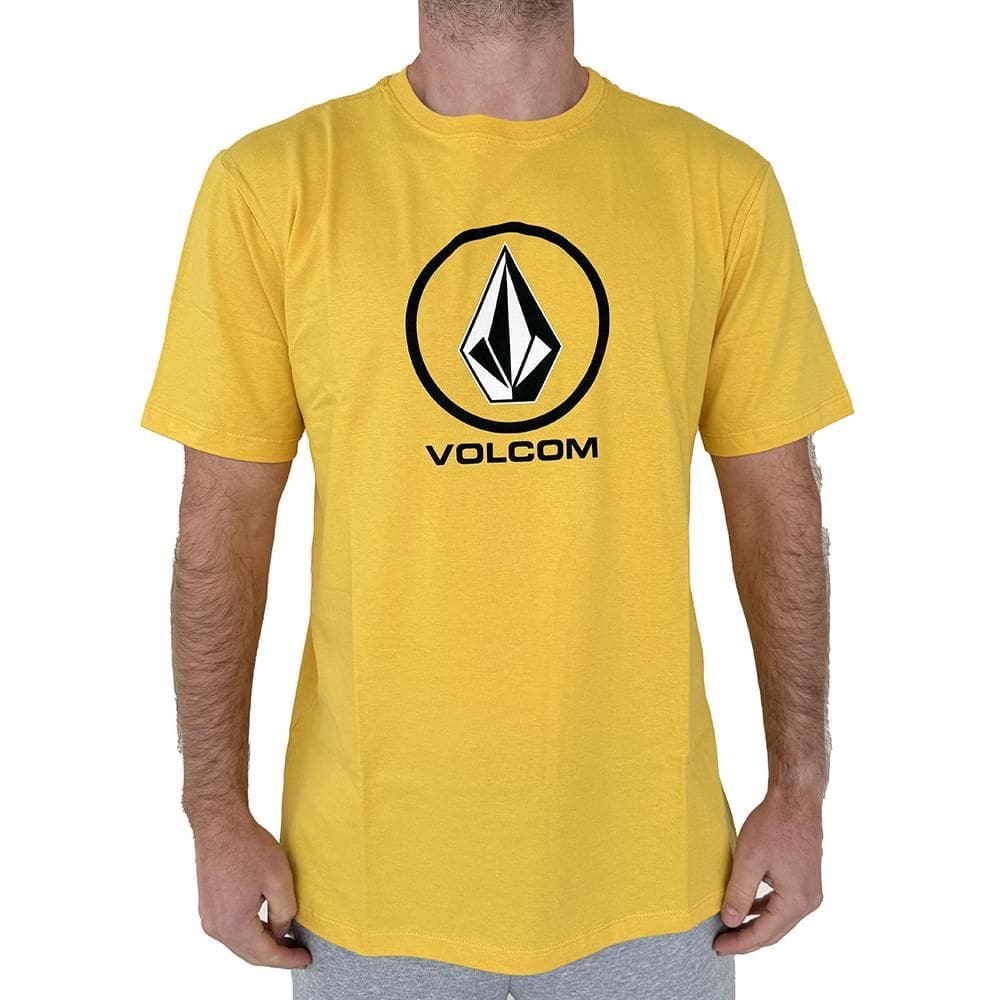 Camiseta Volcom Crisp Stone WT25 Masculina Amarelo
