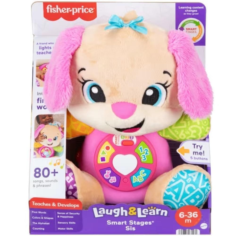 Fisher Price Pelúcia Educativa Irmã Do Cachorrinho Jfd30