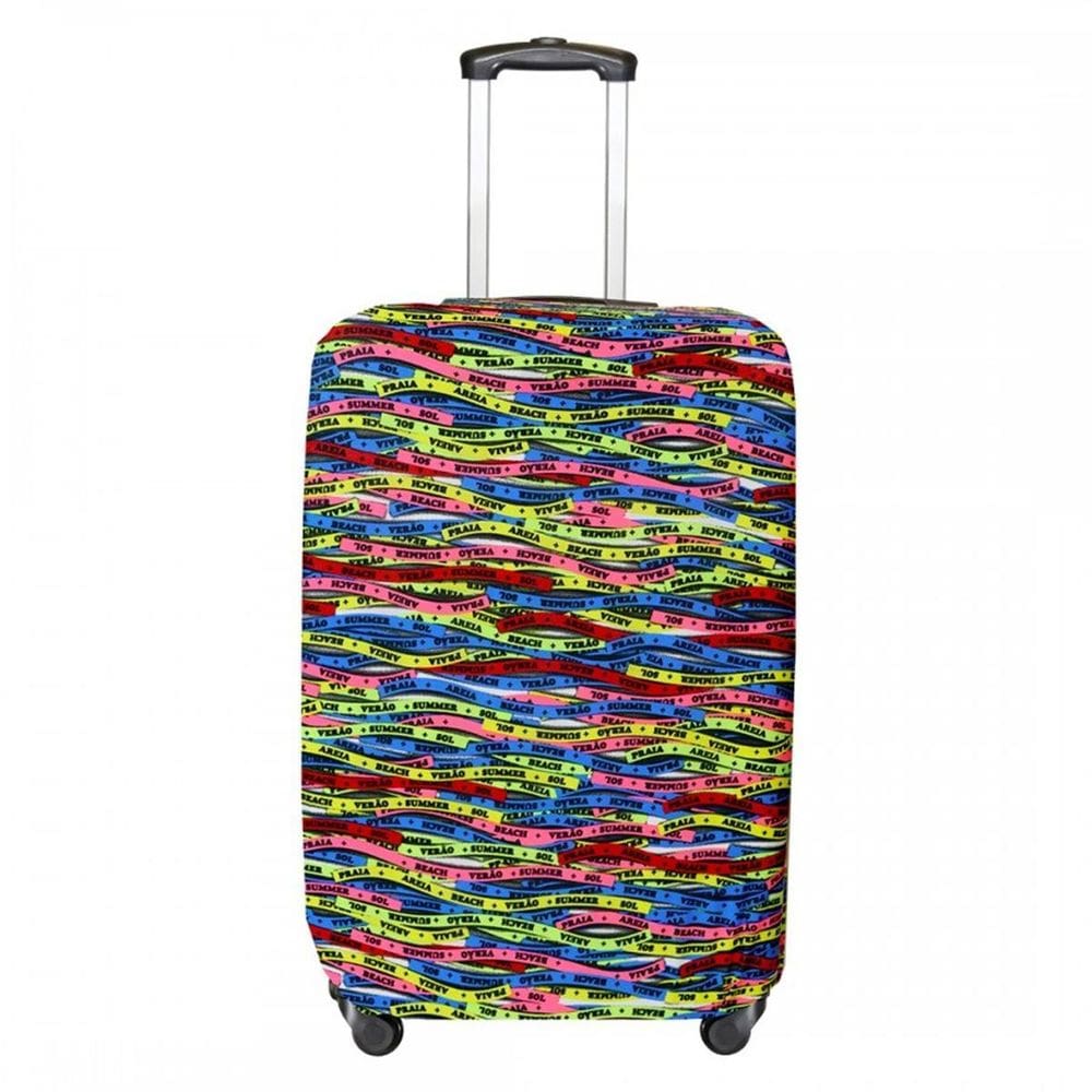 Capa Mala Bagagem Viagem Ziper Grande 32Kg Elastano