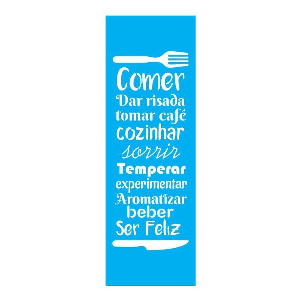 Stencil Tamako Frases - 10X30Cm - Ref 7660