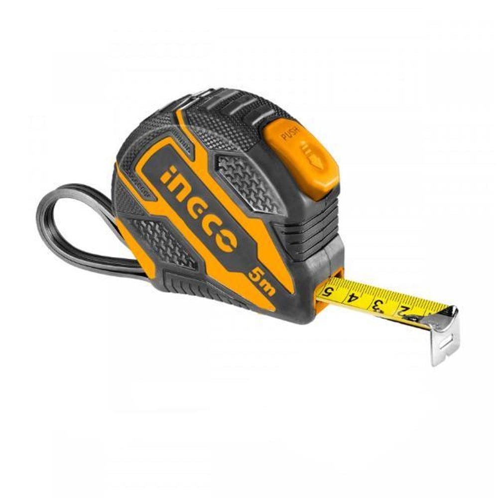 Trena Emborrachada Botão Duplo E Auto Trava 5M X 25Mm Ingco