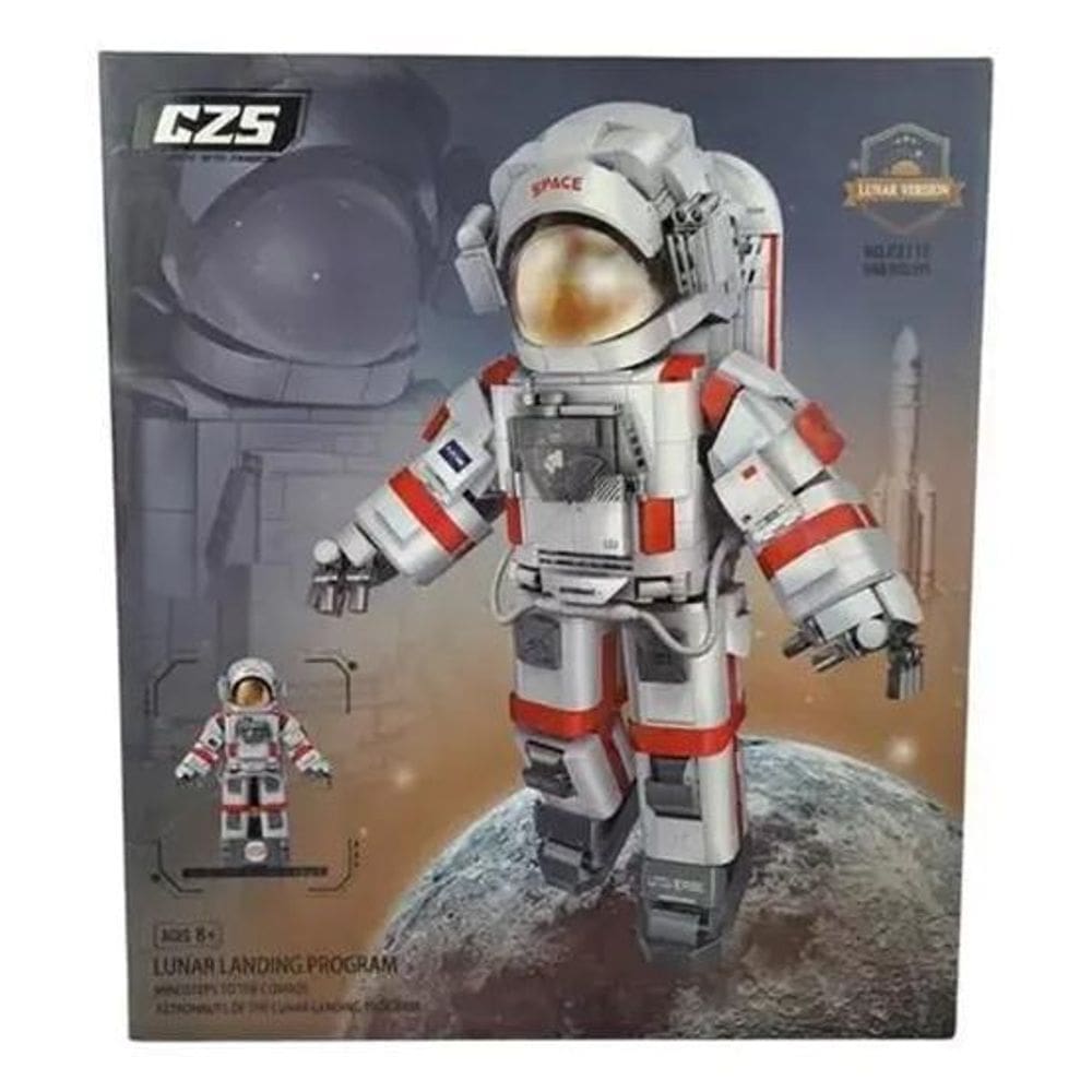 Bloco De Montar Astronauta Edição Lunar 1066 Pcs Toys Import