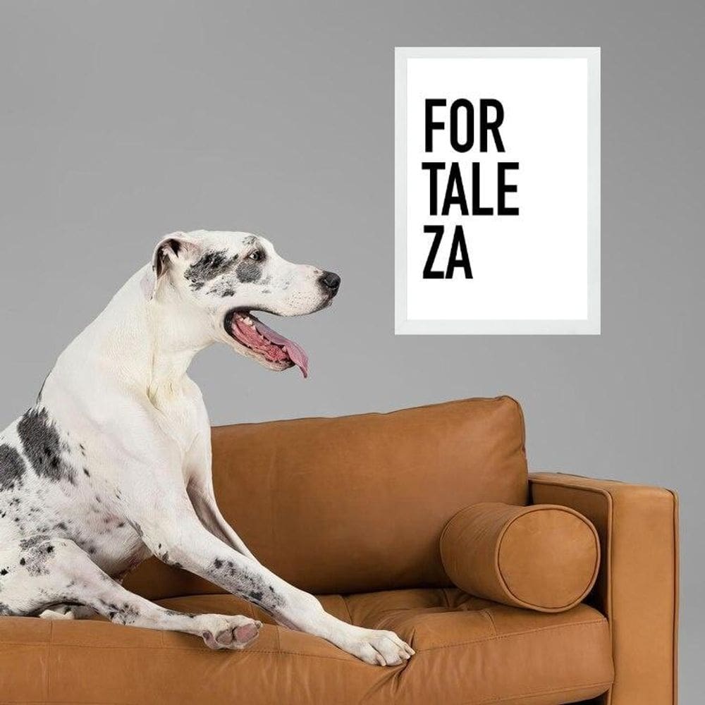 Quadro Decorativo Tipografia Fortaleza 33X24Cm