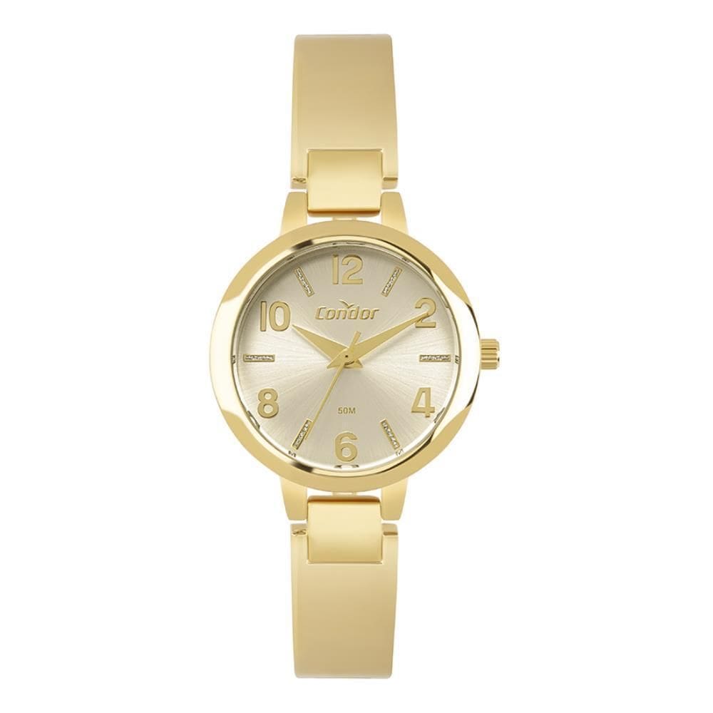 Relógio Condor Feminino Ref: Co2035Nkf/5X Bracelete Dourado