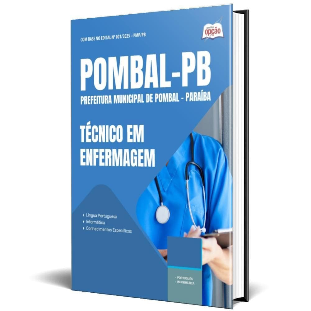 Apostila Prefeitura Pombal Pb 2025 - Técnico Em Enfermagem