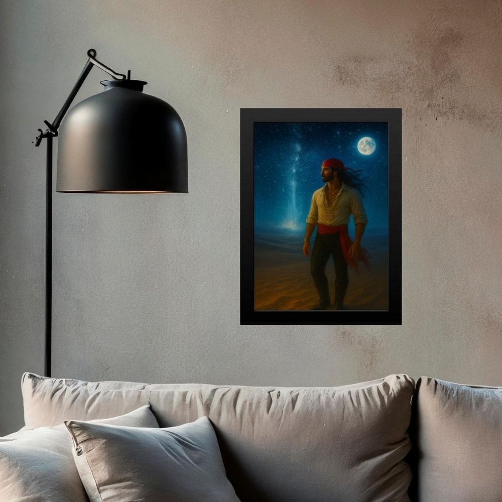 Quadro Cigano Wladimir Lua Cheia 33X24Cm