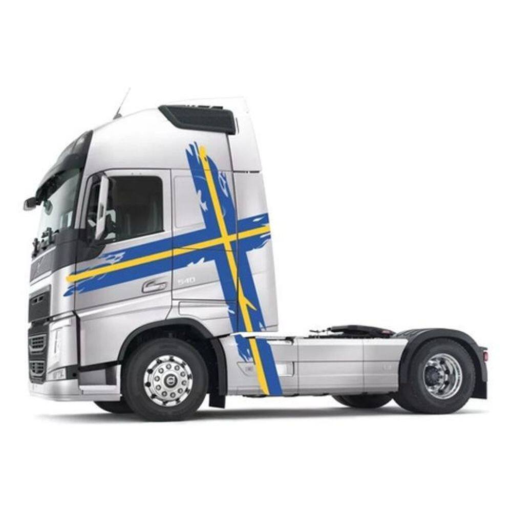 Faixa Adesiva Lateral Volvo Fh Performance Edition Suecia