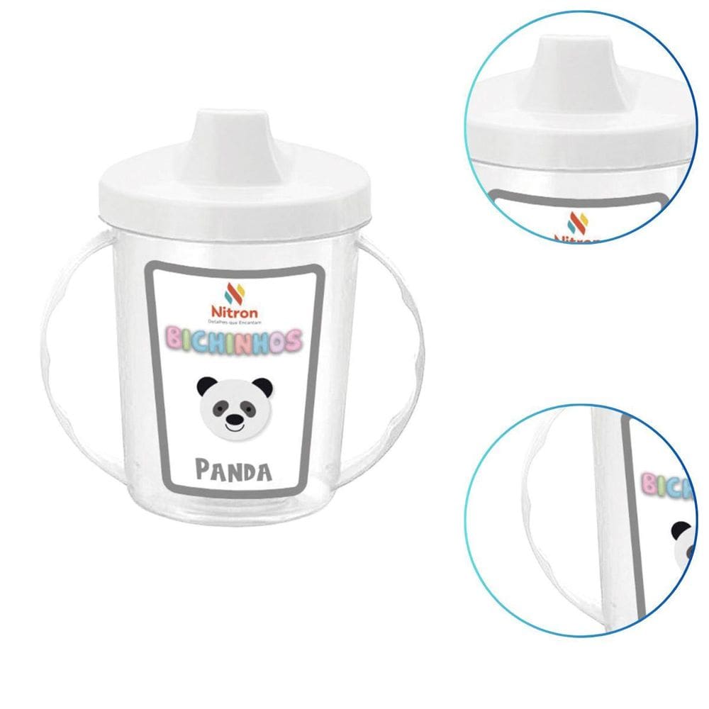 Copo Infantil Com Alça 320Ml Resistente Seguro E Divertido