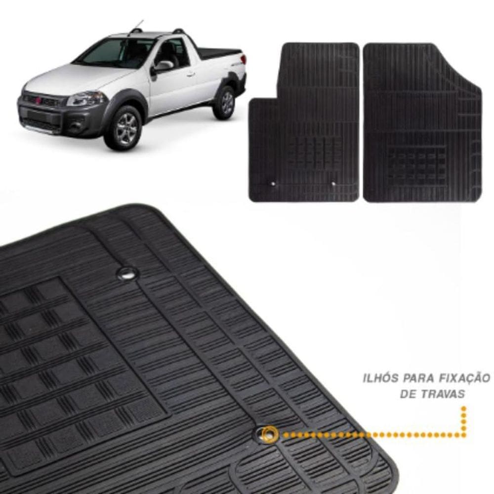 Tapete Borracha Strada Cab Simples 20 Em Diante Com Furo