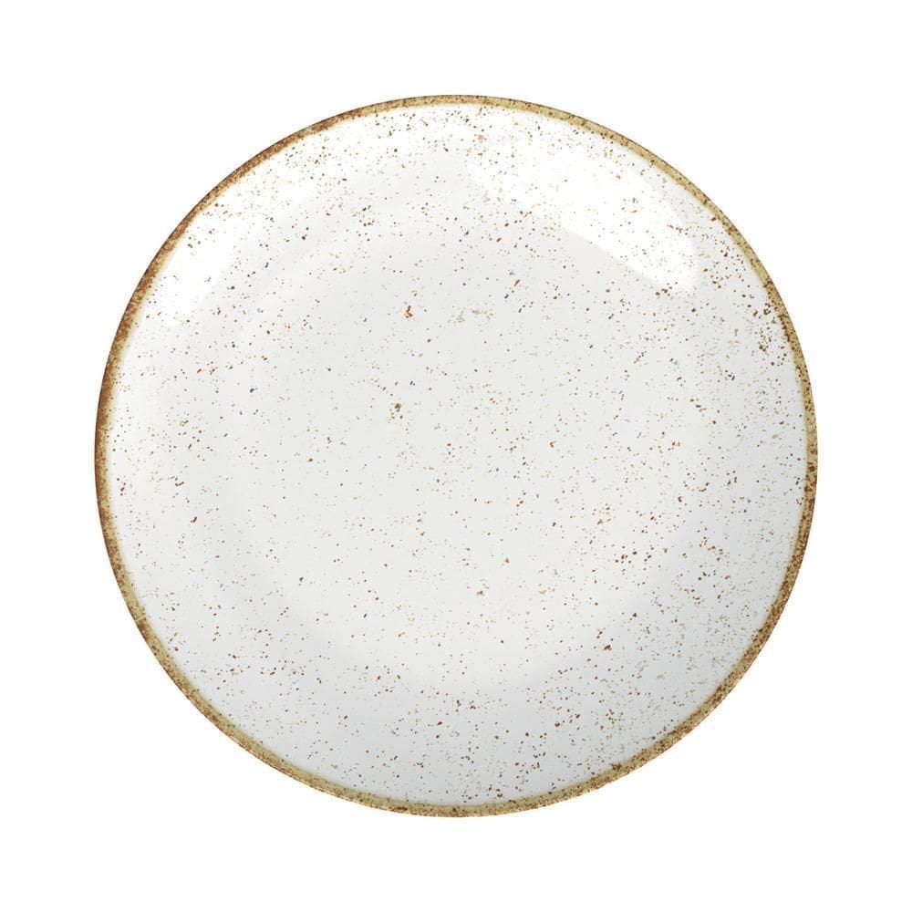 Prato Raso Porcelana Tramontina Rústico 25Cm Marrom