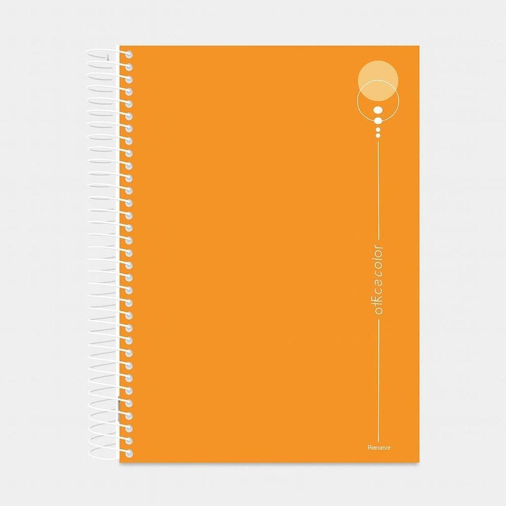 Caderno Universitário 10M Office Color Laranja Foroni