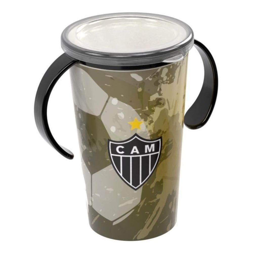 Copo Plástico 280Ml Para Transição Com Alça Atlético Mineiro