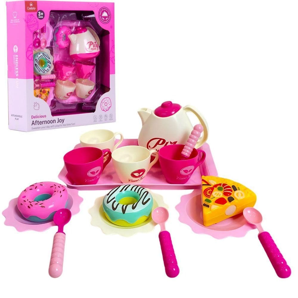 Brinquedo Kit Chá Da Tarde Infantil Com 16 Peças - Castela
