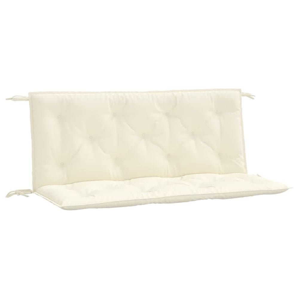 Almofadas de banco vidaXL para ambientes internos/externos, 2 peças, branco creme