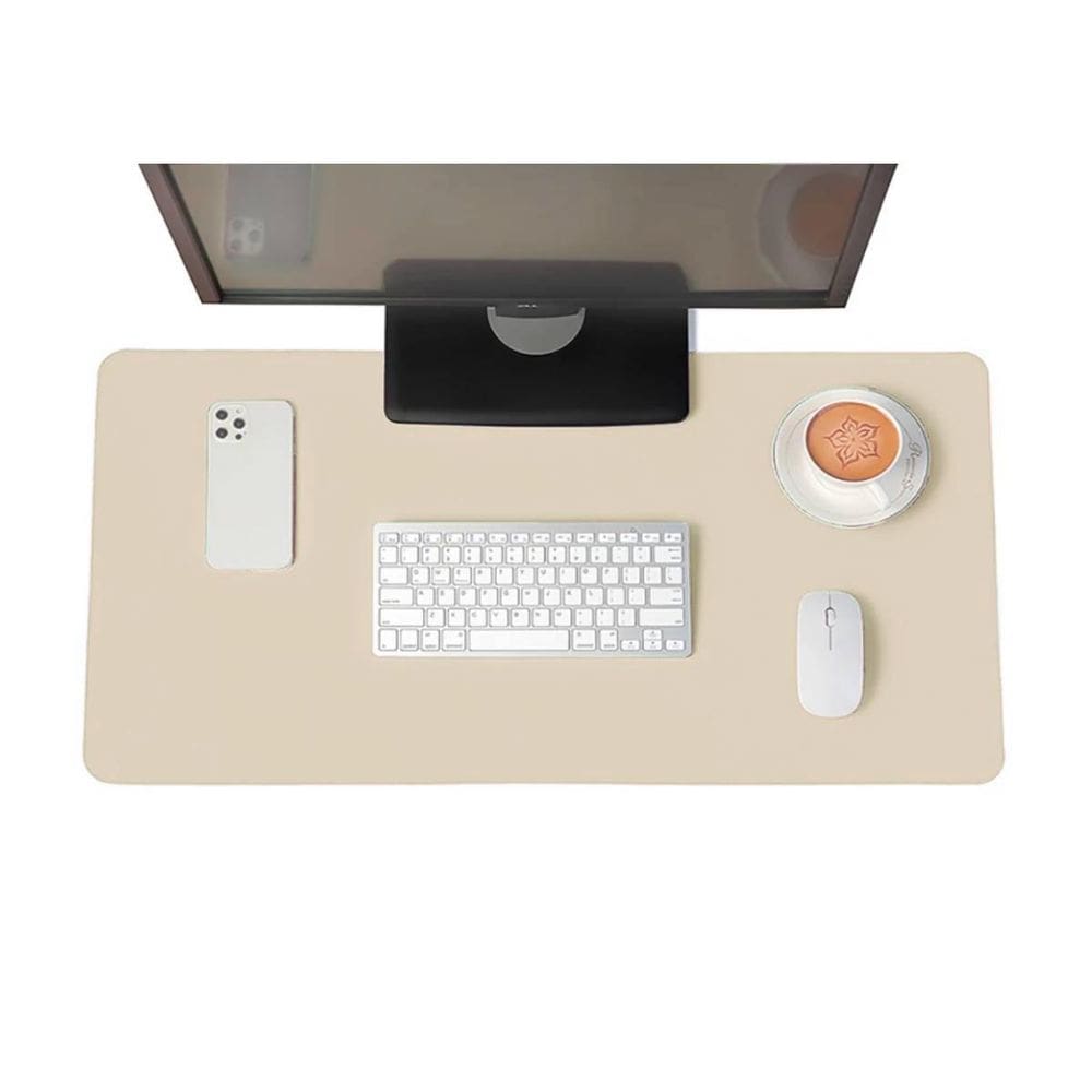 Mouse Pad 70X30Cm Grande Tapete Mesa Gamer Couro Eco Palha