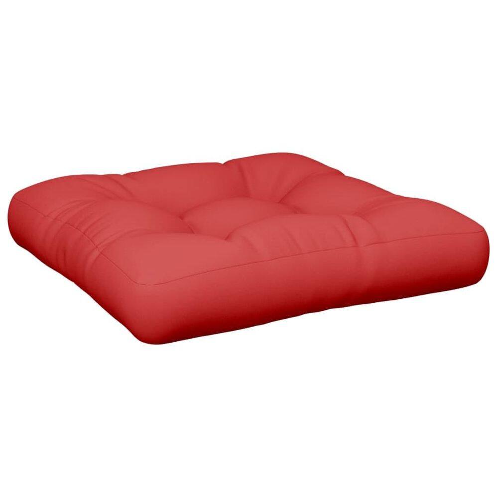 Almofada de palete vidaXL vermelha resistente à água interna/externa