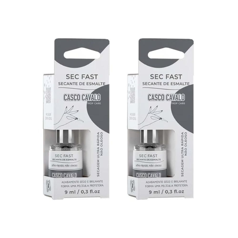 Casco De Cavalo Trop Care Secante Fast 9Ml - Kit Com 2Un