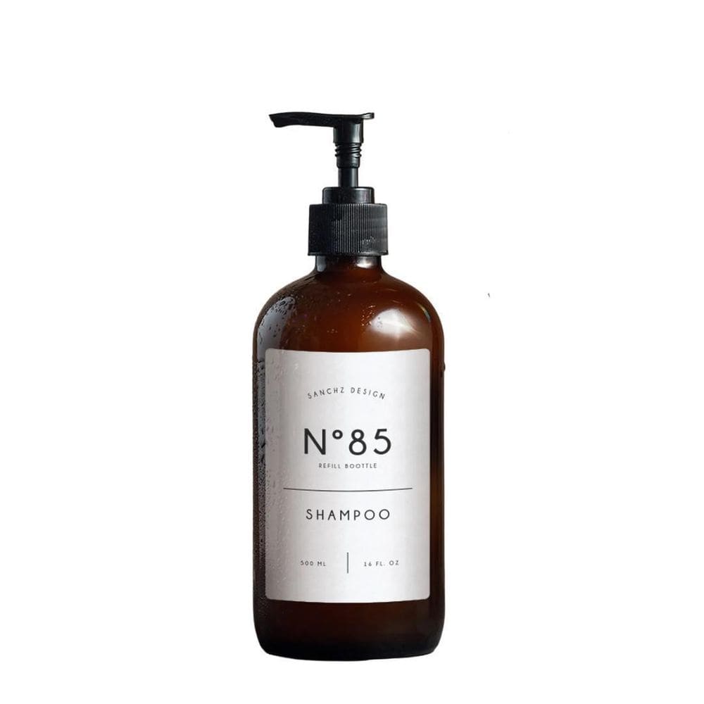 Frasco Âmbar Retrô Shampoo - 500Ml Branco