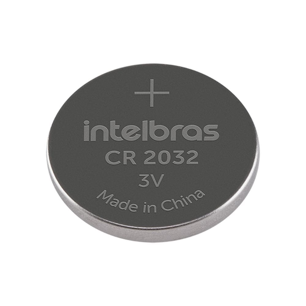Bateria Botão de Lítio Não Recarregavel Intelbras CR2032, 220mAh 3V, 20x3,2mm Li/MnO (Unidade)