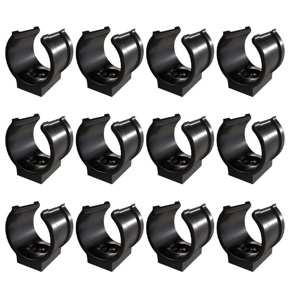 Kit 12 Abraçadeira Impacto Cano Tubo 32Mm 1`` Preta Estrela