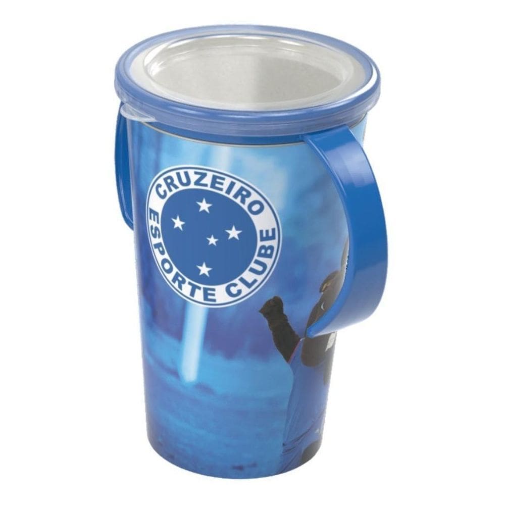 Copo Plástico 280 Ml Para Transição Com Alça Cruzeiro