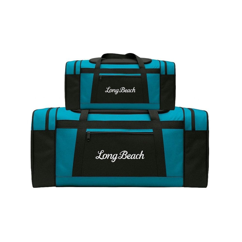 Kit 2 Bolsas Sacolas De Viagem Esportiva P E G - Verde Água