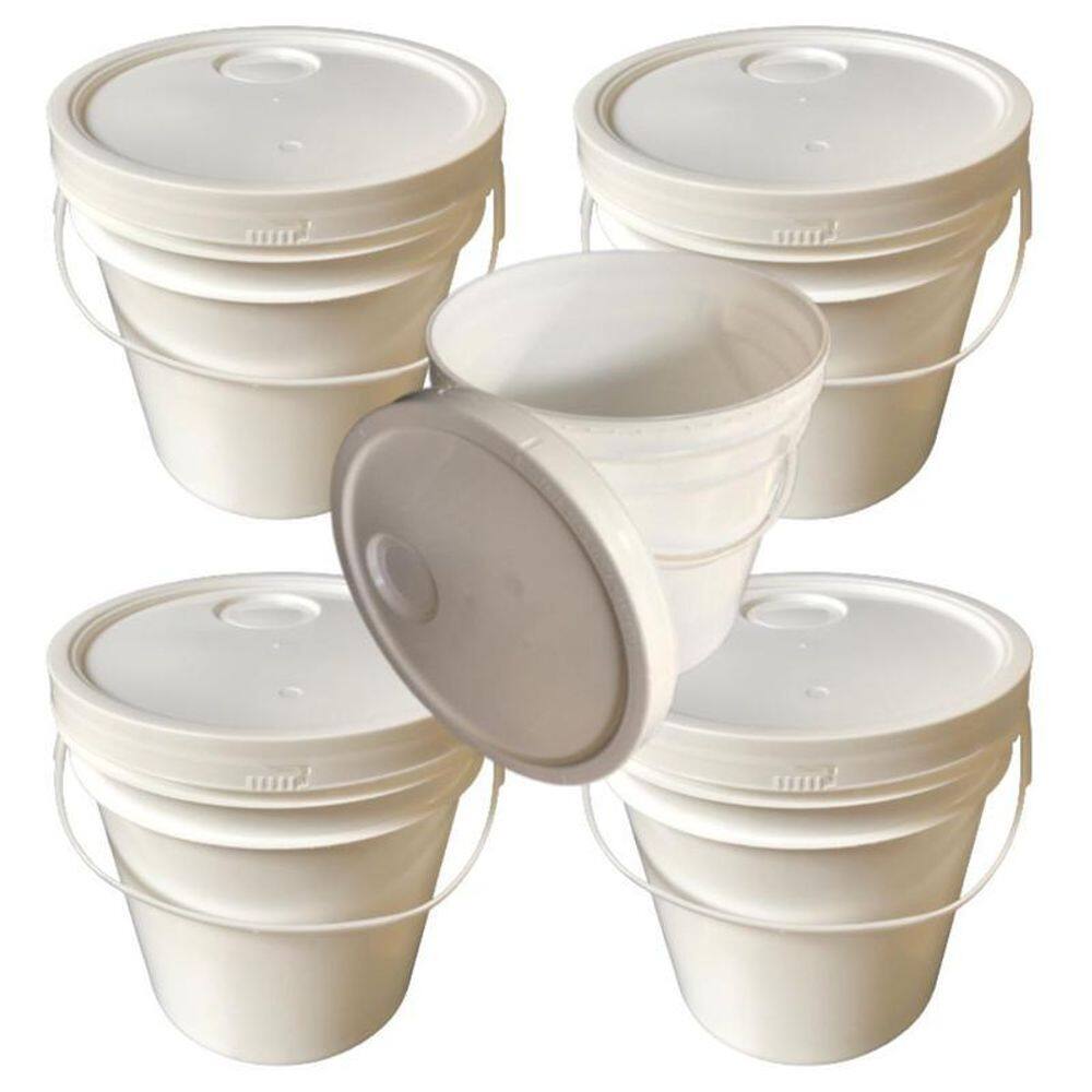 Balde Plástico 5L Para Tapioca - 5 Pçs