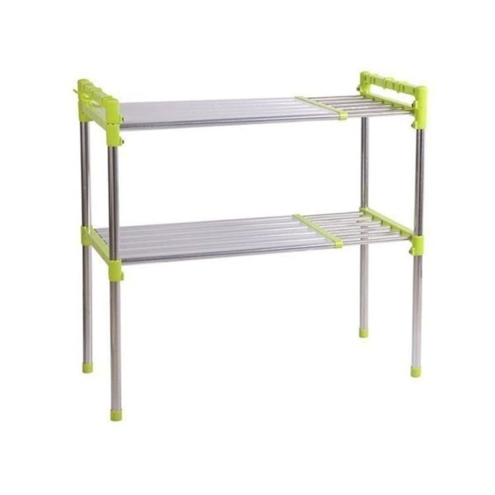 Prateleira Inox Organizador De Cozinha Banheiro Estante Ajustavel Sapateira Rack Portatil