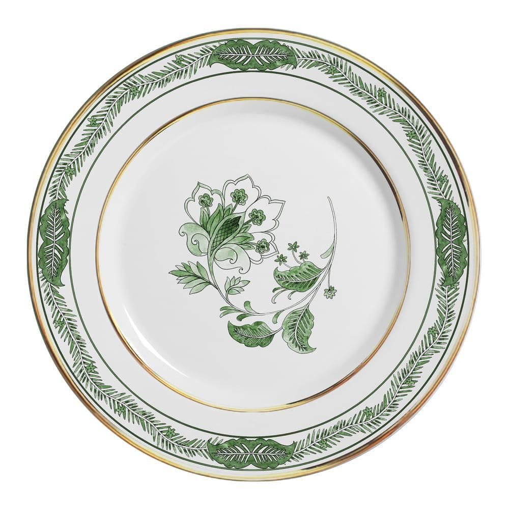 Conjunto Com 6 Pratos Raso Xangai Verde 29Cm