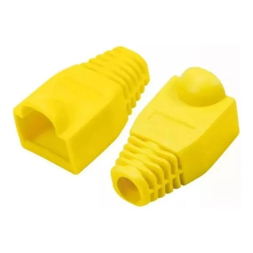 Kit 100 Capas Protetoras Para Conector Rj45 Utp Cat5 Cat6 Am