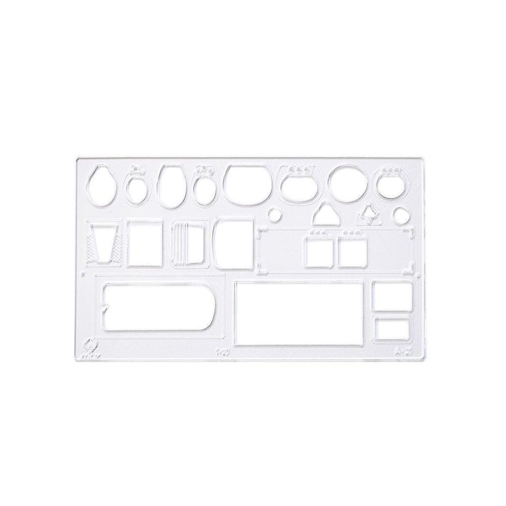 Gabarito Sanitários Mod. A-21 Em Acrílico - Fenix