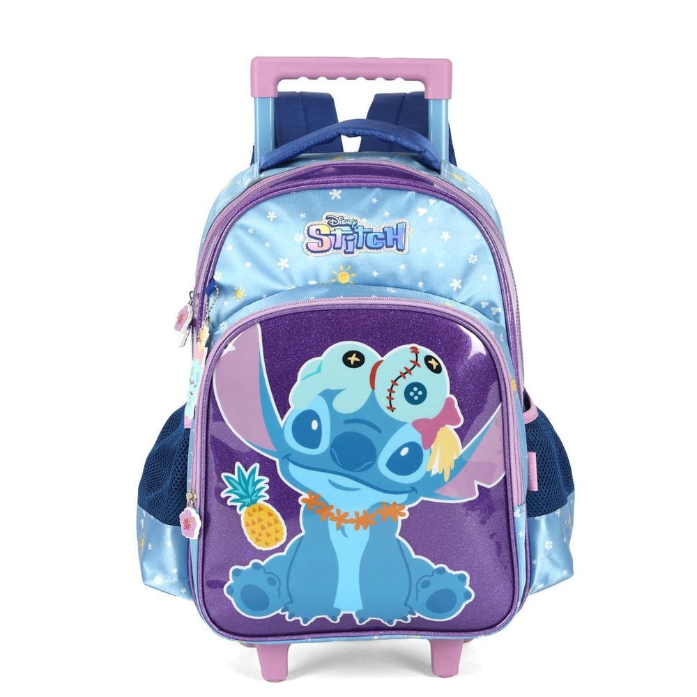 Mochila Rodas Escolar Infantil Stitch Disney Ic42402Sc