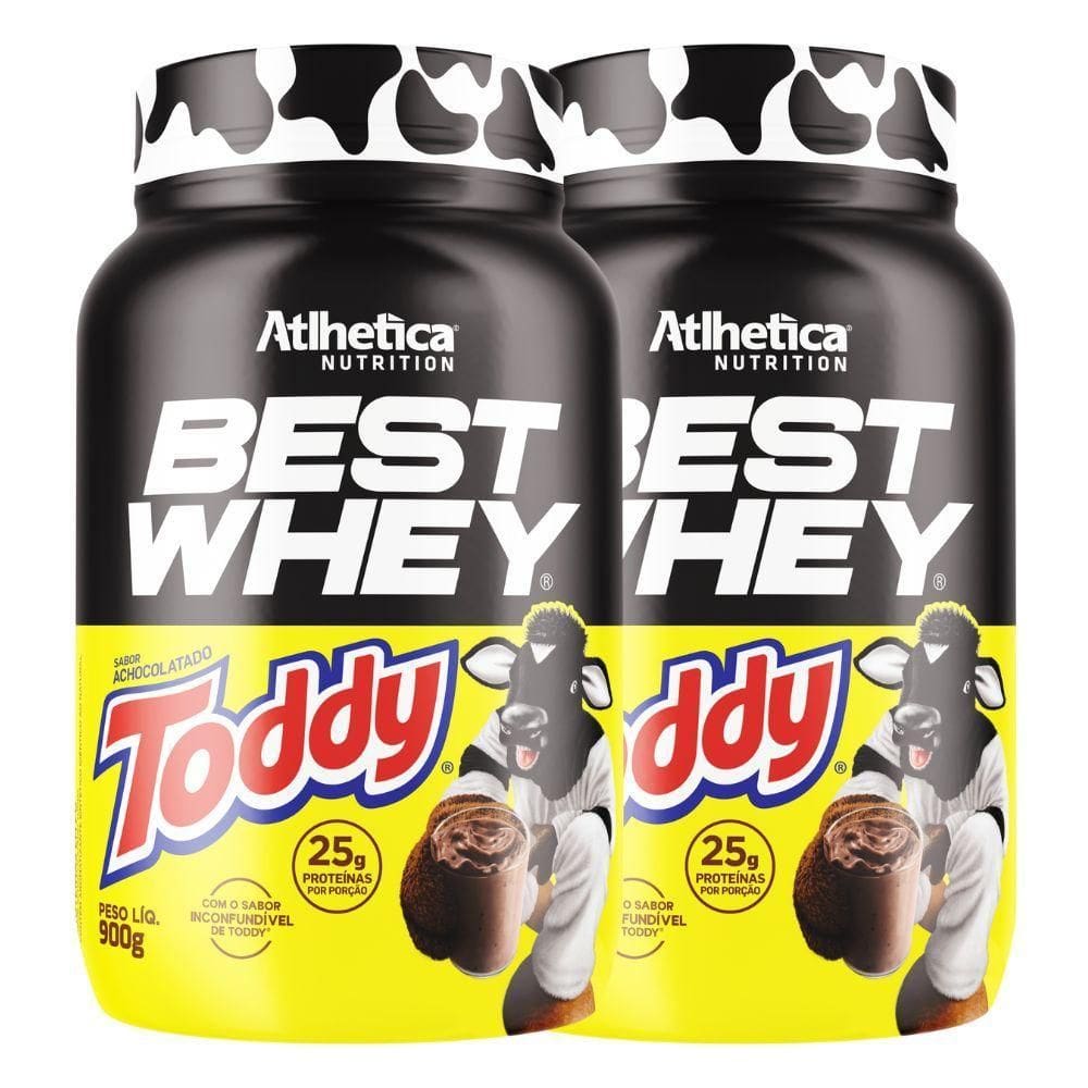 Kit 2 Best Whey Isolado Hidrolisado 3W Toddy 900G Atlhetica
