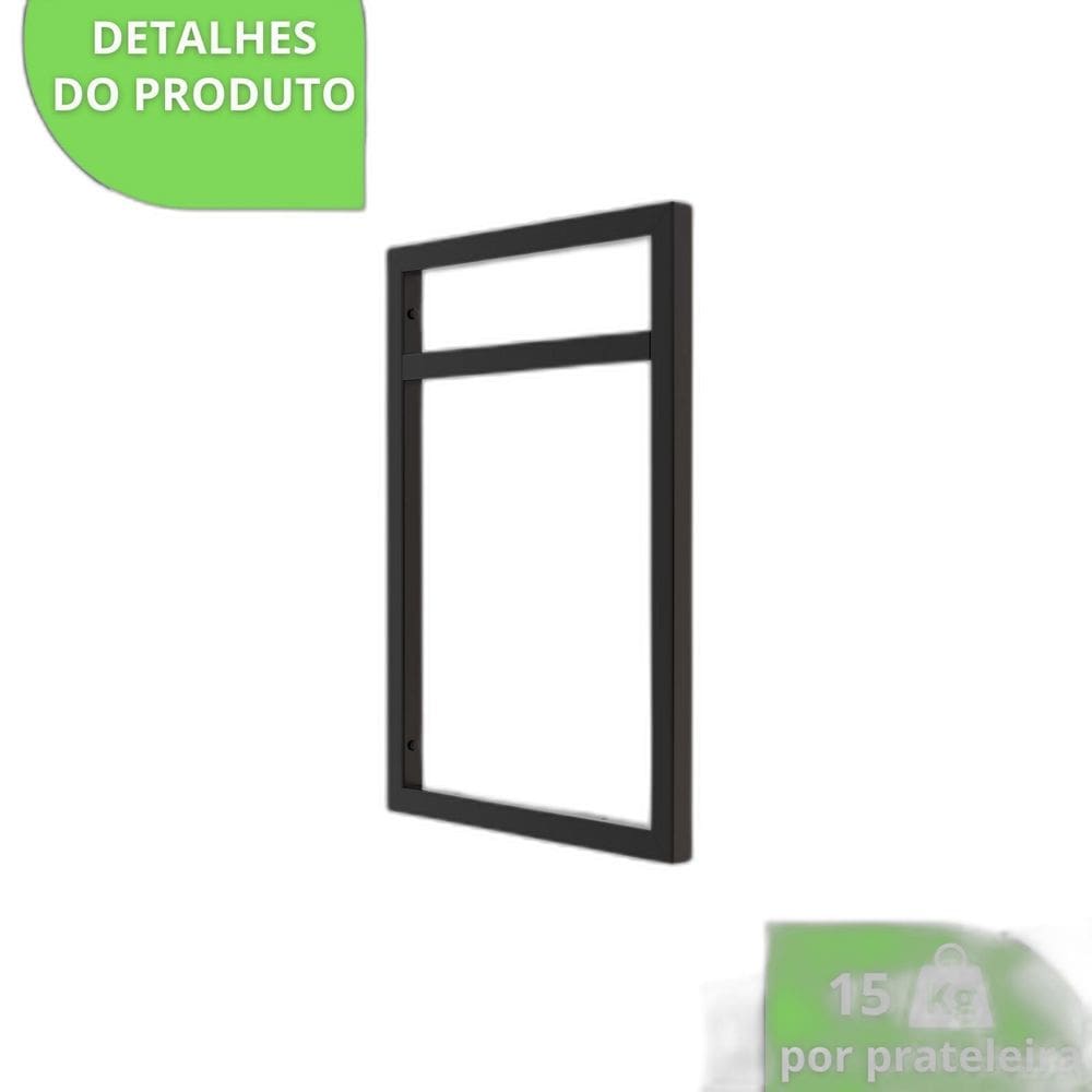 Prateleira Estilo Industrial Cozinha De Parede Gnd Pb 80Cm