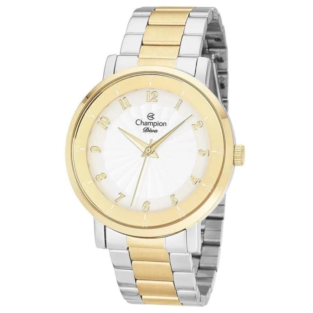 Kit Relógio Champion Feminino Cn26662C Colar + Brincos