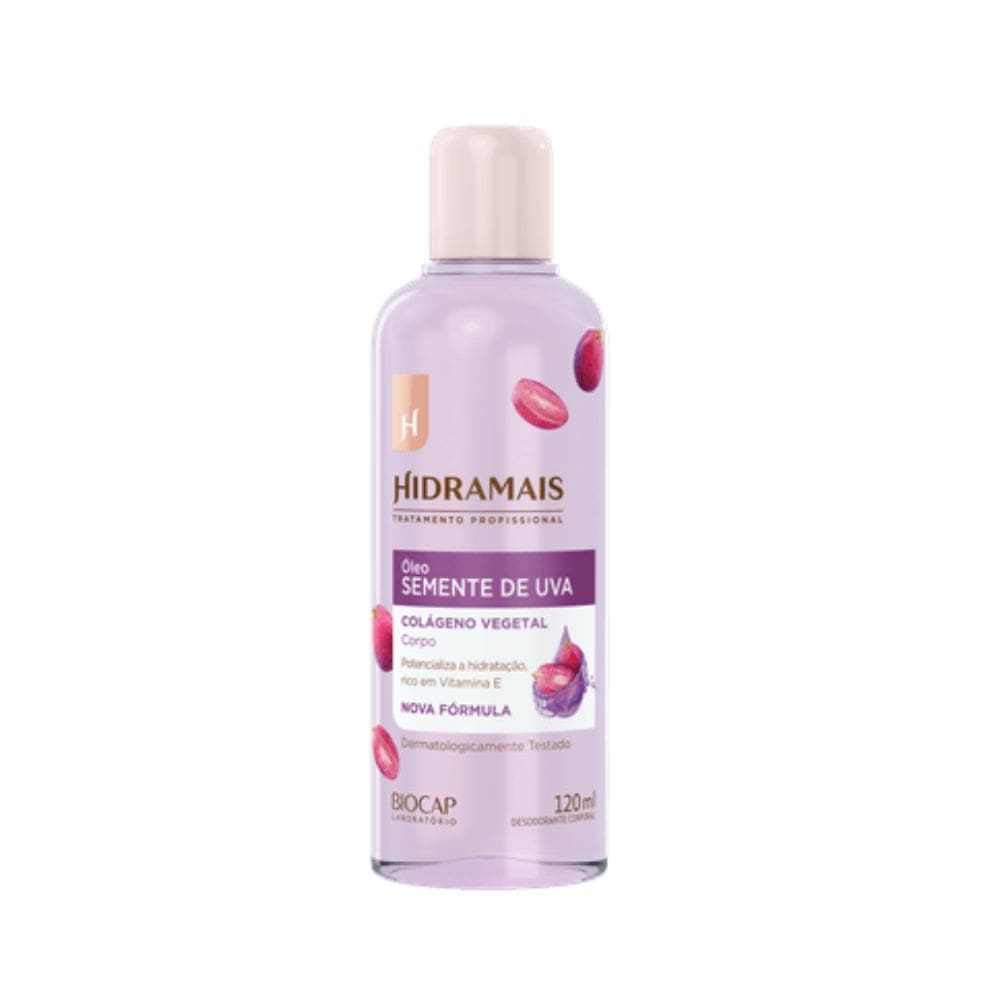 Óleo Corporal de Semente de Uva e Colágeno 120ml