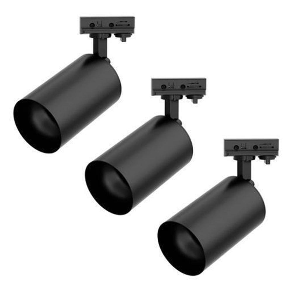 Kit Trilho Com 3 Spots Preto Inspire Eco3996 Bivolt