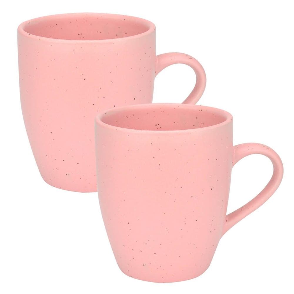 Kit 2 Canecas Xícaras De Cerâmica Chá Café Artisan 330Ml