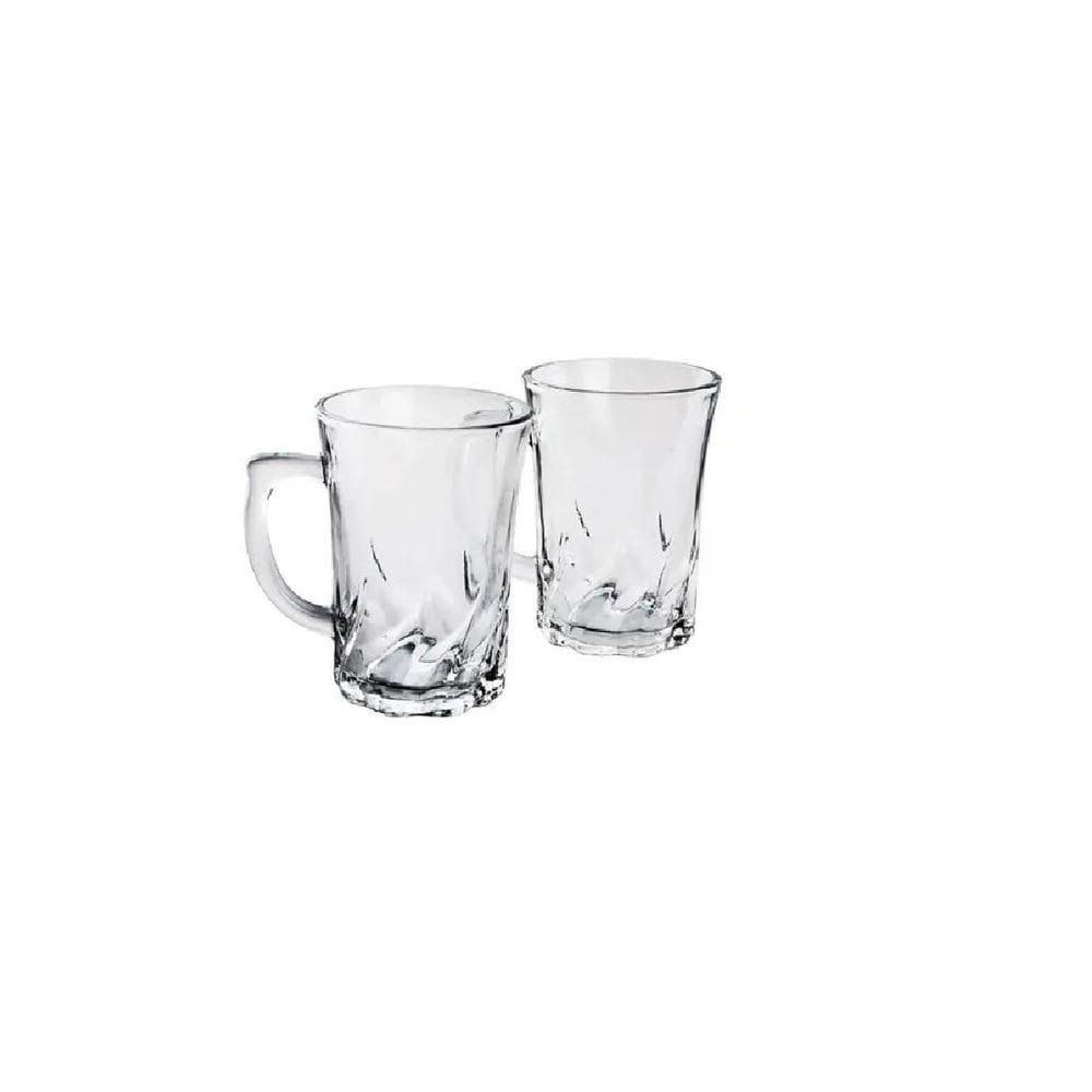 Conjunto De Xícara Costa 2 Peças Vidro 170Ml - Wincy