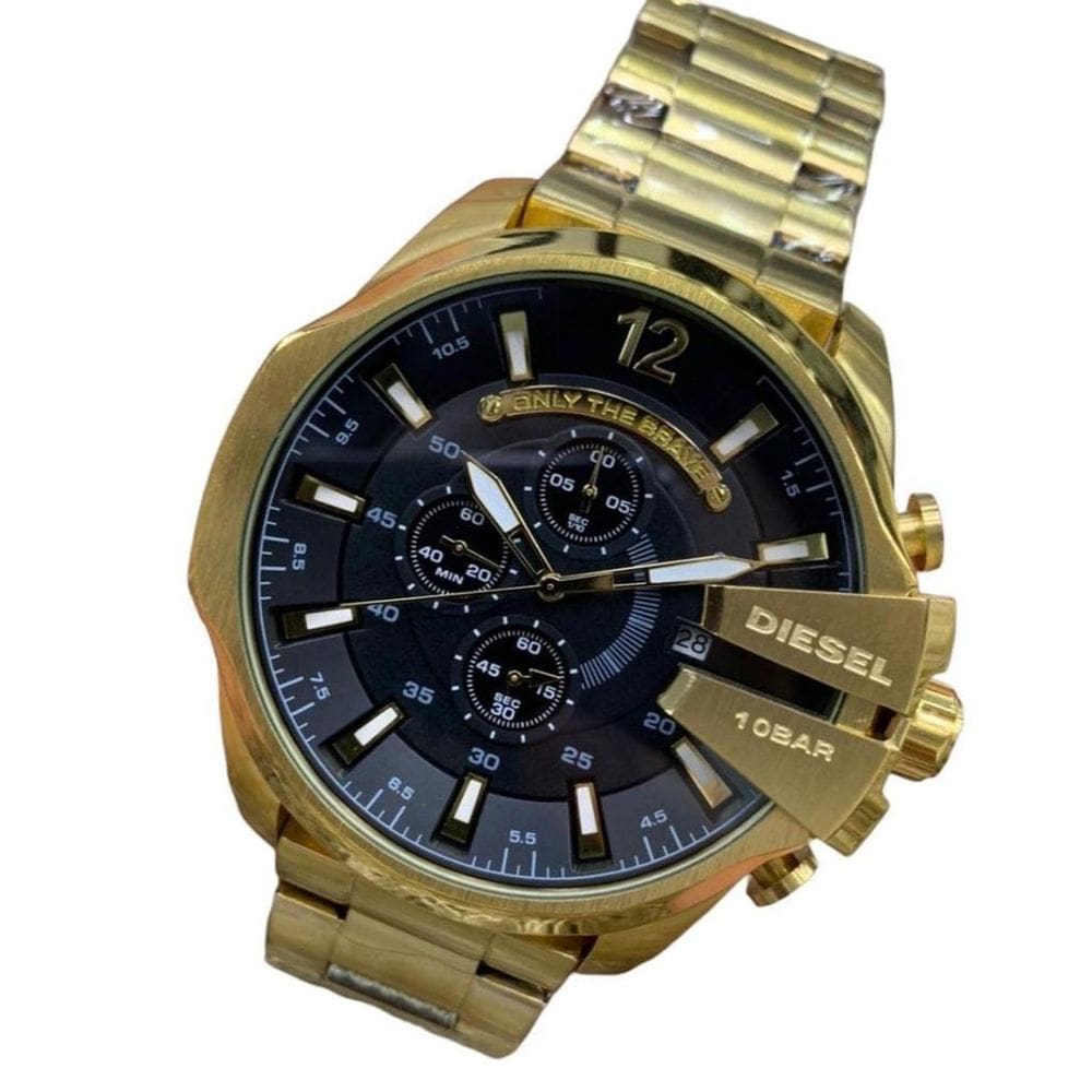 Relógio Masculino Disel Mega Chief Dz4344 Completo