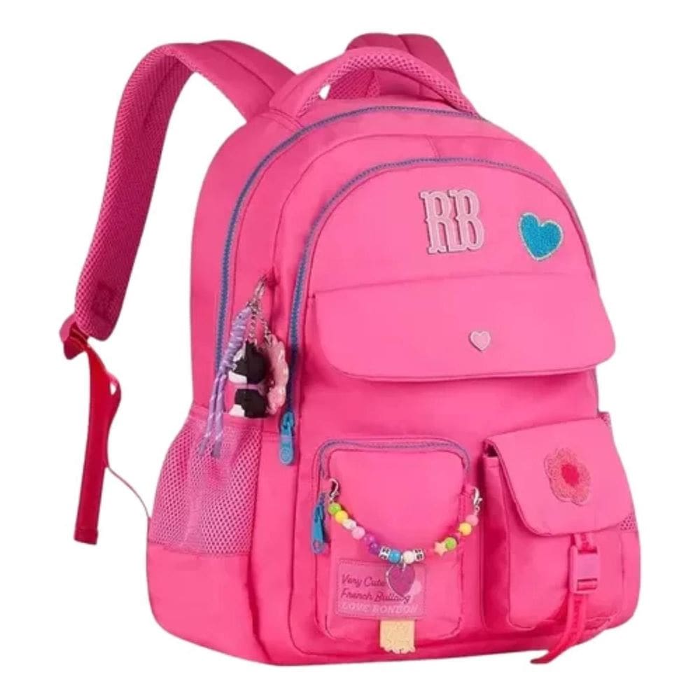 Mochila De Costas Juvenil Rebecca Bonbon Meninas - Rosa