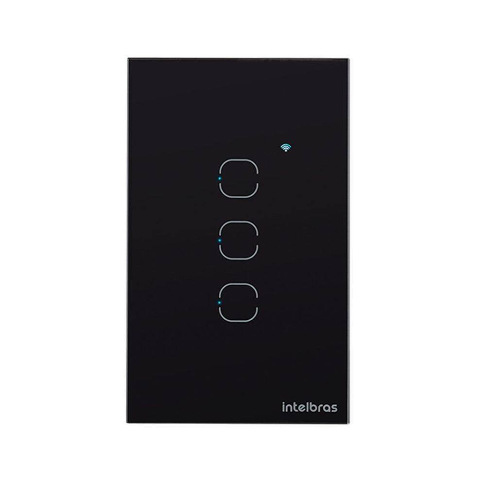 Interruptor Smart Zigbee Touch 3 Preto Ezs 1003 4850049