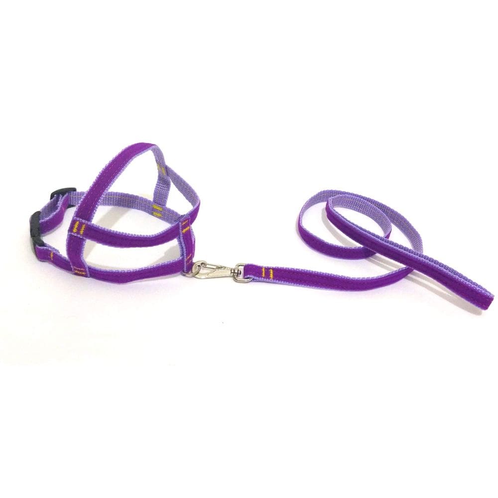 Conjunto Peitoral de Veludo liso roxo  tamanho 03