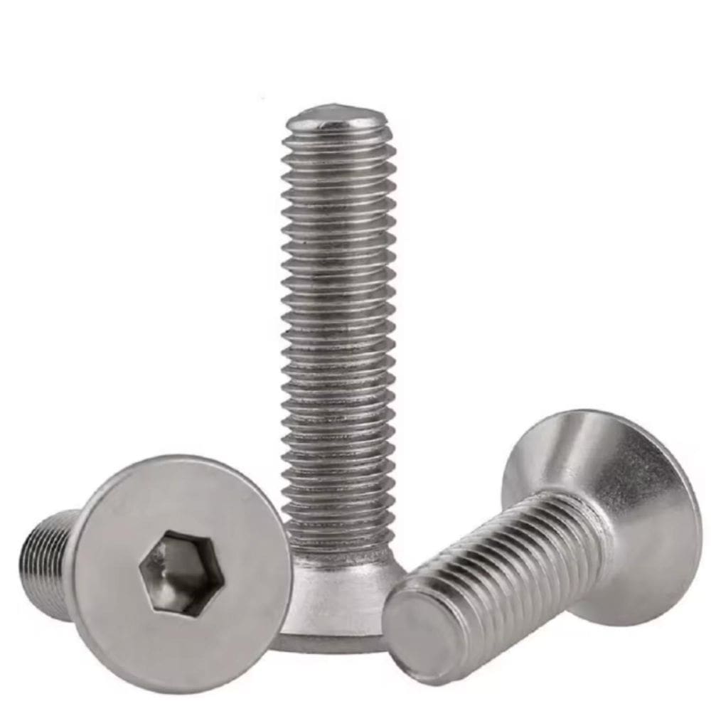 Kit 5 Parafusos M8 30Mm Para Chave Allen Aço Inox Qualidade