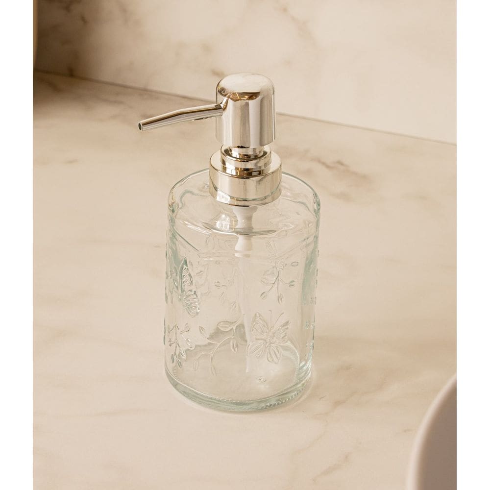 Porta Sabonete Líquido Vidro New Butterfly 250 ml - Lyor