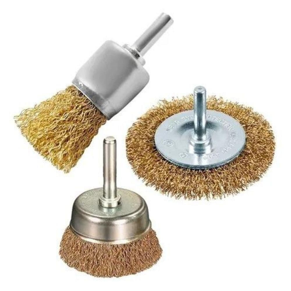 Jogo De Escova Rotativa 3 Peças - Dtools