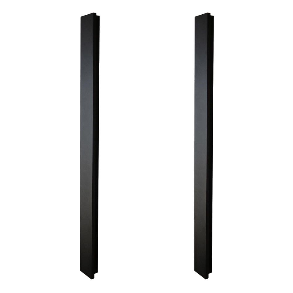 Kit 2 Luminária Arandela Led Slim 72Cm Indireta 220V Preto